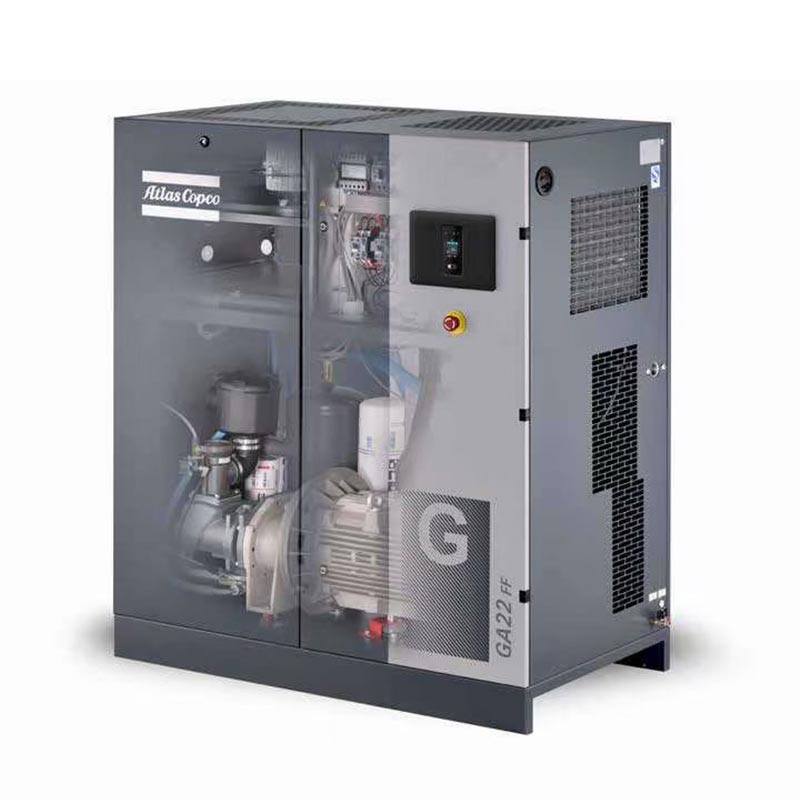 Comhbhrúiteoirí Aeir Scriú Rothlach Atlas 22 KW Copco