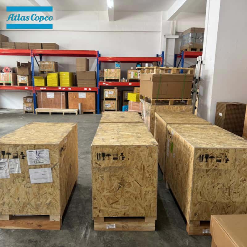 Atlas Copco 1616757591 2902022210 Eilimint Scriú Deiridh Aeir Fíor Ceann Comhbhrúiteora Sraith GA GX