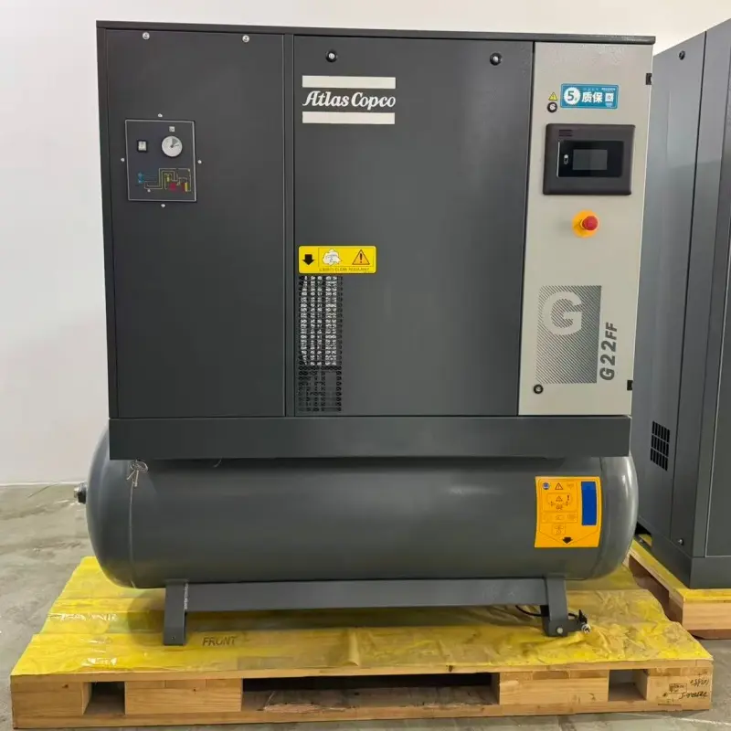 Comhbhrúiteoir Aeir Scriú Rothlach Instealladh Atlas Copco G22FF 22kW 30HP le haghaidh Déantúsaíochta Tionscail
