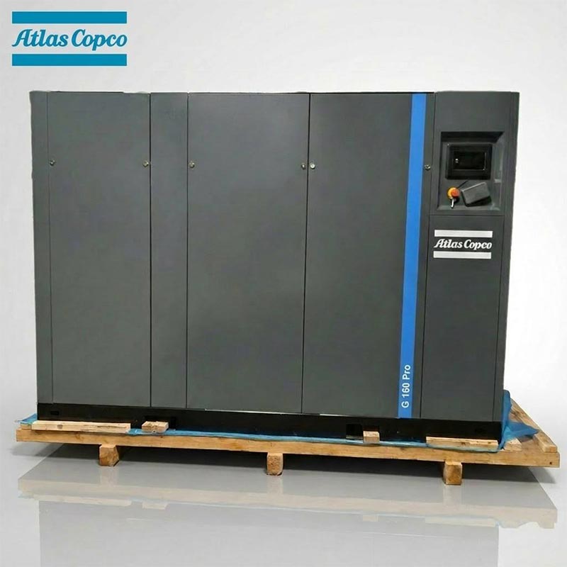 Atlas Copco GA160 Pro 160kW 215HP Ola Comhbhrúiteoir Aeir Scriú Rothlach 7.5 10Bar 1543CFM