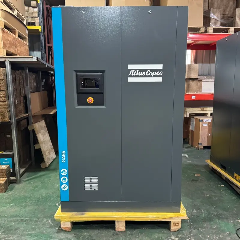 Atlas Copco GA55 55kW 75HP Comhbhrúiteoir Aeir Scriú Instealladh Ola Bunaidh