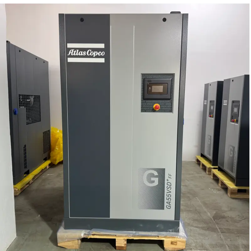 Atlas Copco GA55VSD+FF 55kW 75HP Ola Comhbhrúiteoir Aeir Scriú Instealladh Bunaidh Do Thionsclaíoch