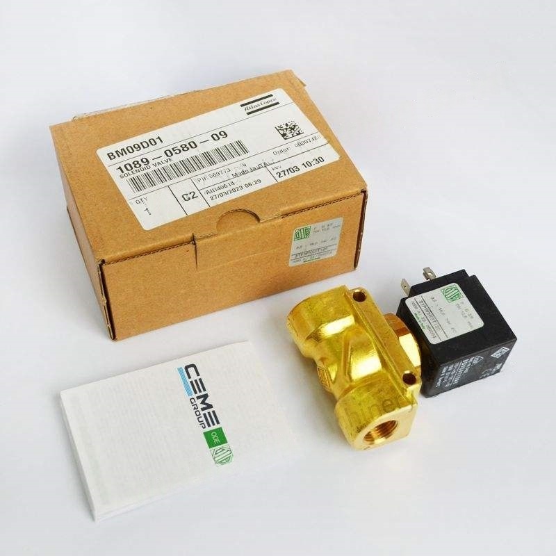 Atlas copco inverter comhla solenoid ga37vsd samhail miotail 1089058009 do chomhbhrúiteoirí tionsclaíocha